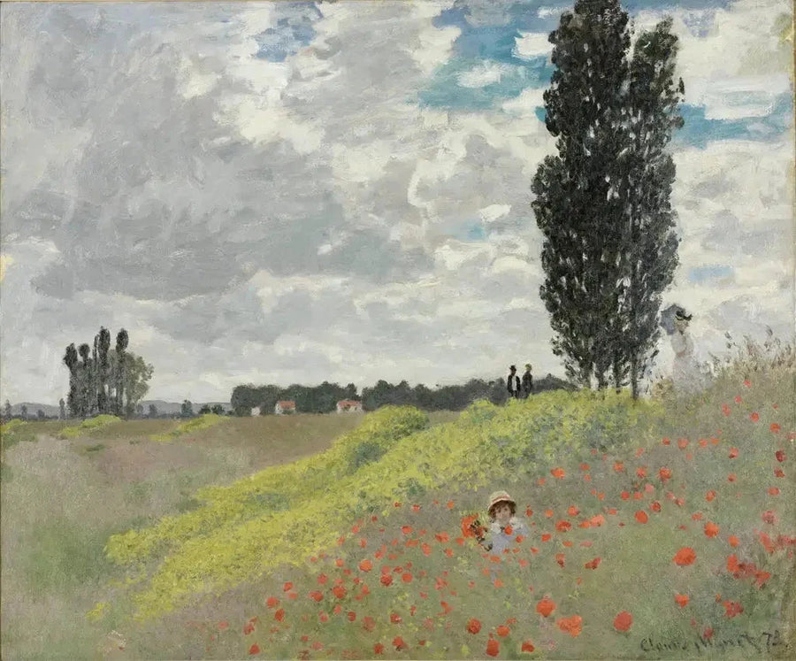 Kävely preerialla Argenteuil W276:ssa - Claude Monet