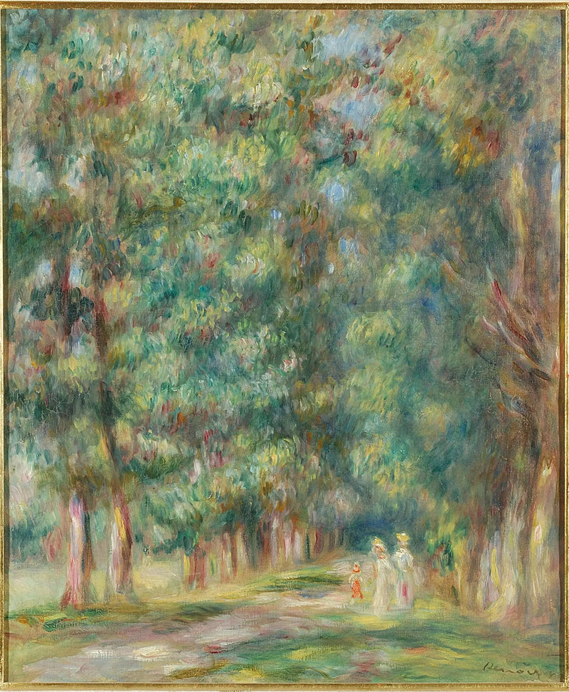 Kävely, aluskasvillisuus - Pierre-Auguste Renoir