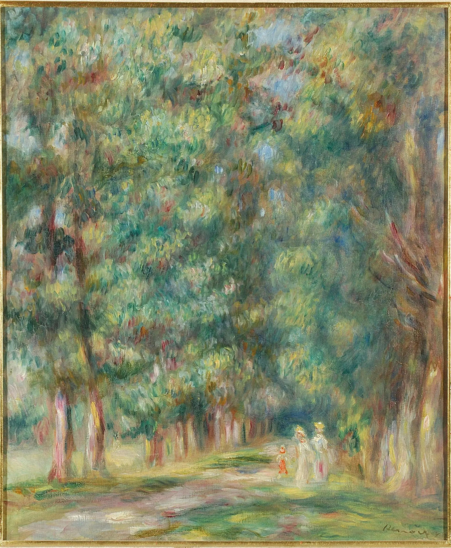 Kävely, aluskasvillisuus - Pierre-Auguste Renoir
