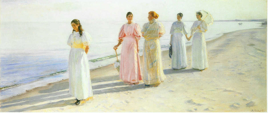 Kävele Skagenin rannalla - Michael Peter Ancher
