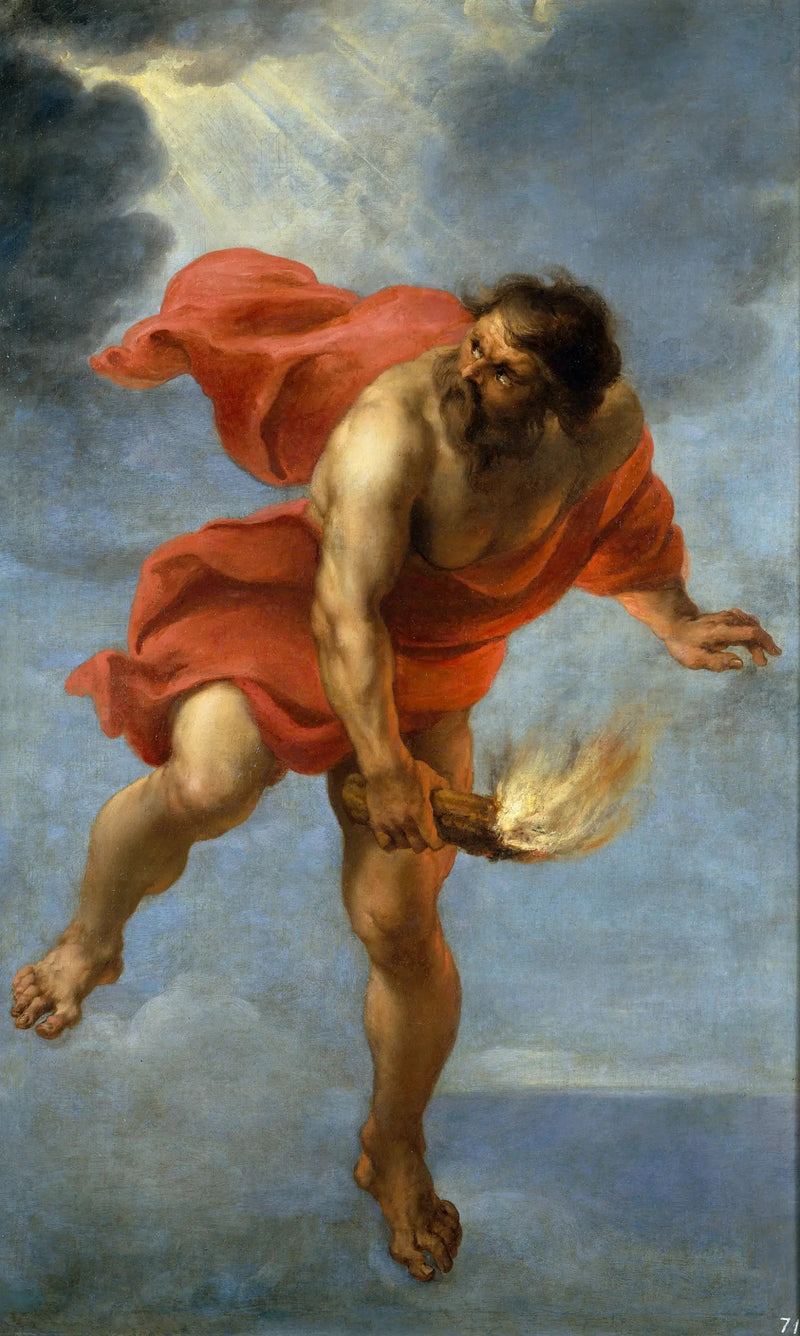 Prometheus kantaa tulta - Peter Paul Rubens