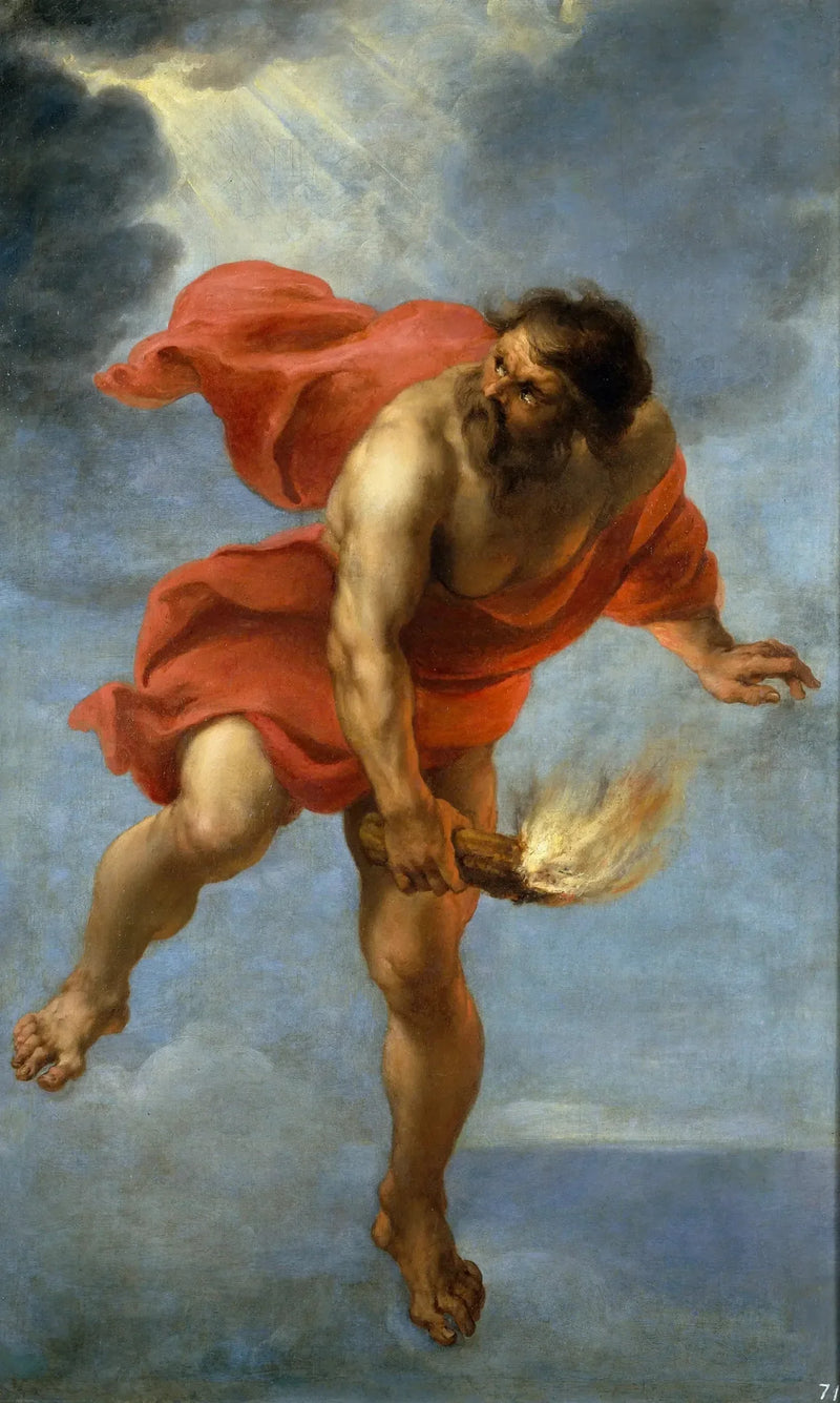 Prometheus kantaa tulta - Peter Paul Rubens