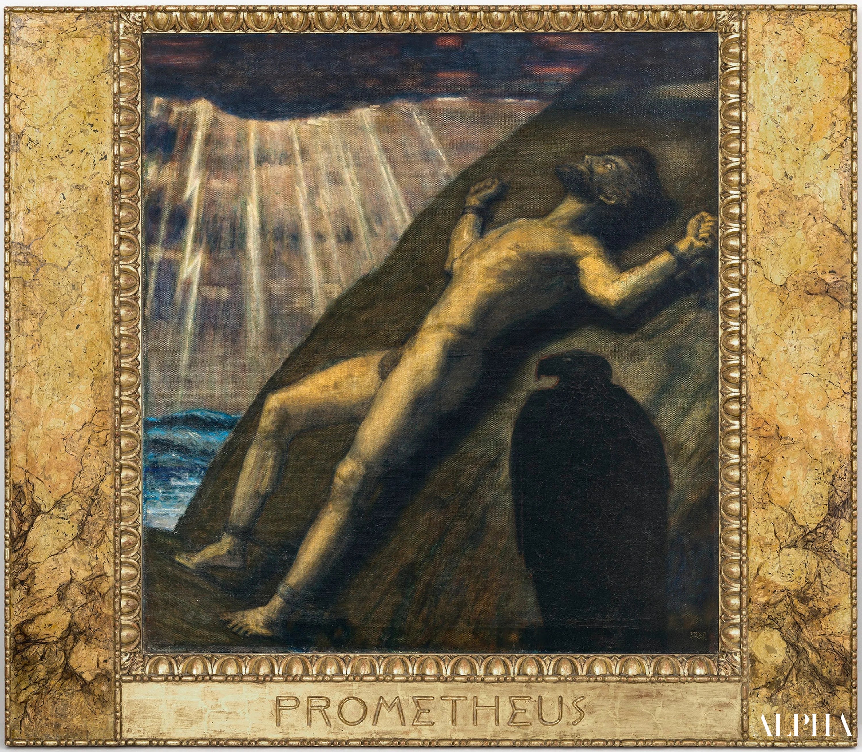 Reproduction du tableau « Prometheus - Franz Von Stuck » par Alpha Reproduction en peinture à l’huile
