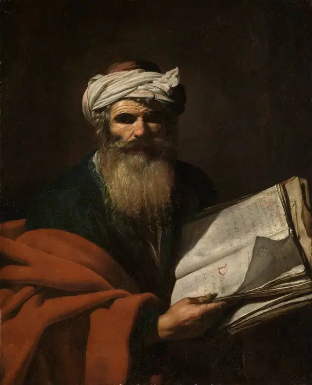 Profeetta kirjan kanssa - Caravaggio