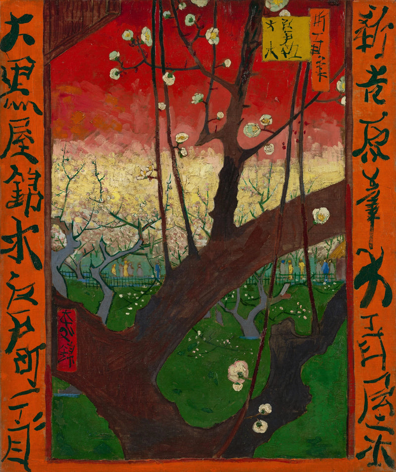 Kirsikkapuu kukassa, Hiroshigen mukaan - Vincent van Gogh