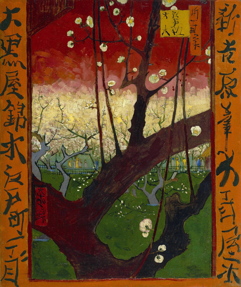 Kirsikkapuu kukassa, Hiroshigen mukaan - Vincent van Gogh