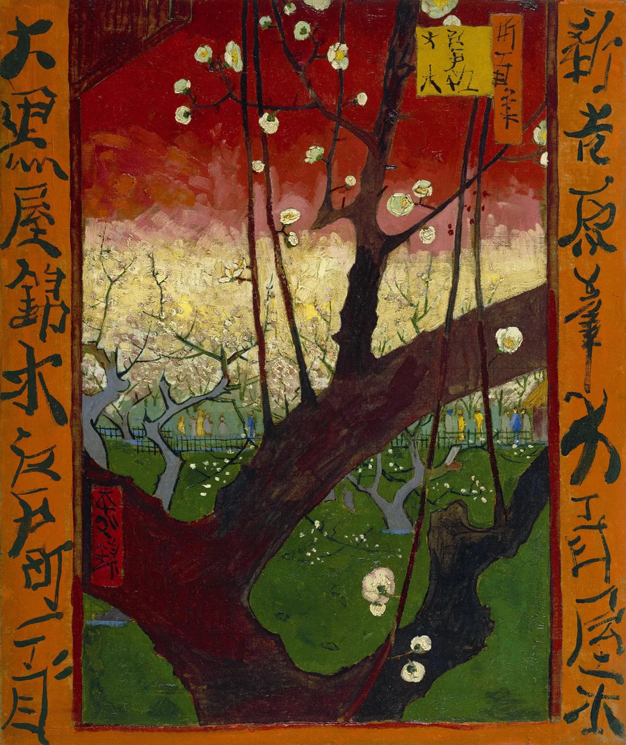 Kirsikkapuu kukassa, Hiroshigen mukaan - Vincent van Gogh
