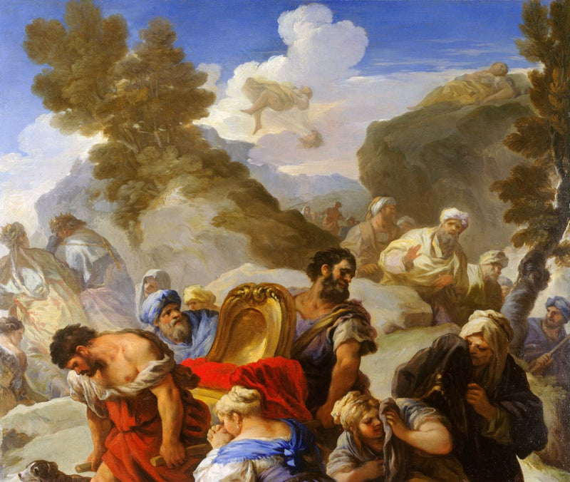 Psykée esillä kalliolla - Luca Giordano