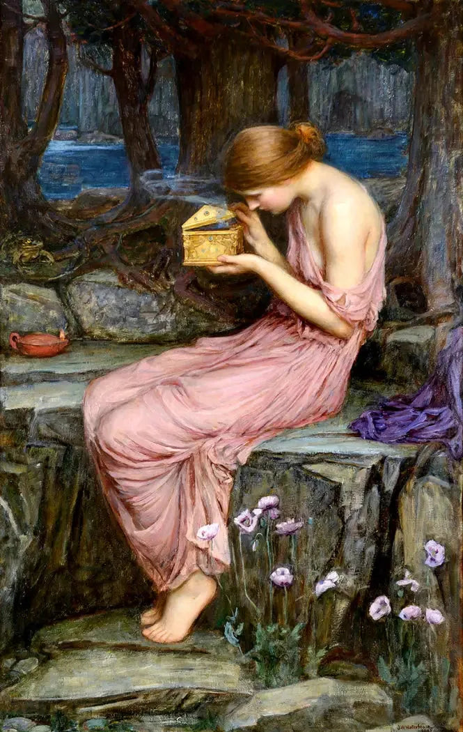 Psyche avaa kultalaatikon - John William Waterhouse