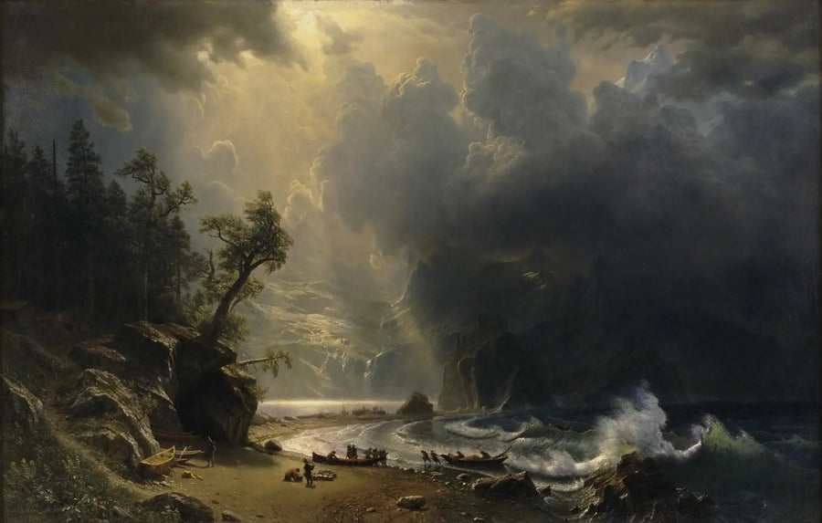Puget Sound Tyynenmeren rannikolla - Albert Bierstadt