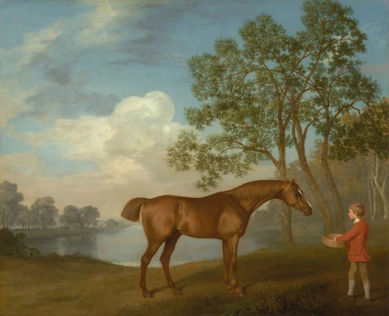Kurpitsa ja tallipoika - George Stubbs