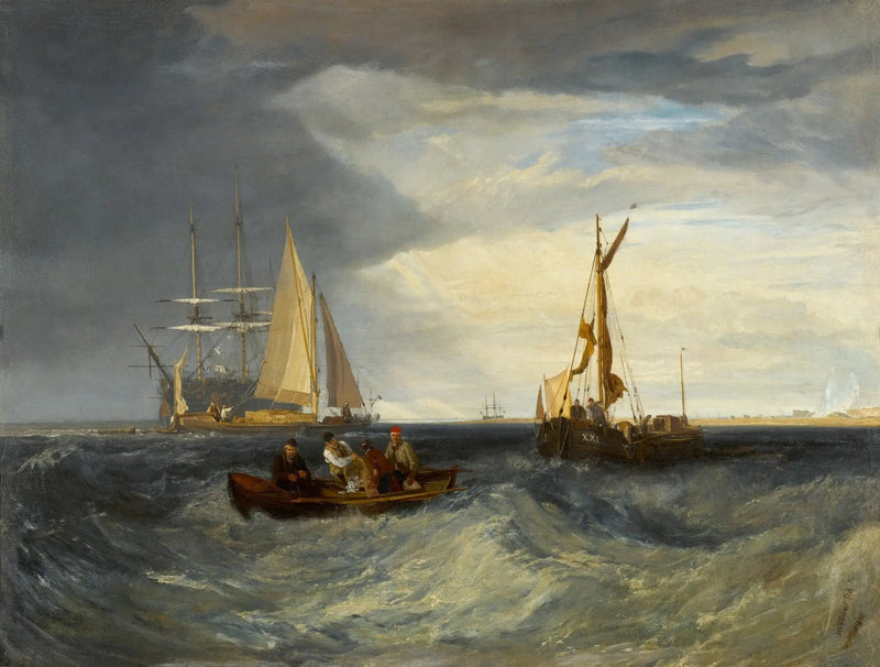 Purfleet ja Essexin ranta Long Reachista nähtynä - J. M. W. Turner