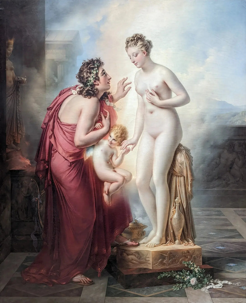 Pygmalion rakastunut patsaansa - Anne-Louis Girodet