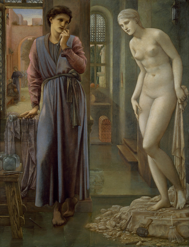 Pygmalion ja kuva - Käsi pidätetään - Edward Burne-Jones