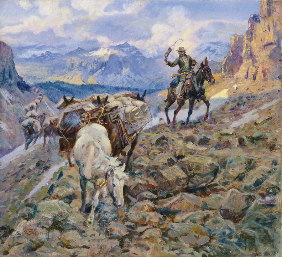 Kun muulit kantavat timantteja - Charles Marion Russell