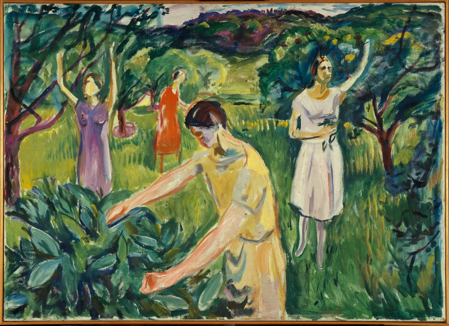 Neljä naista puutarhassa - Edvard Munch