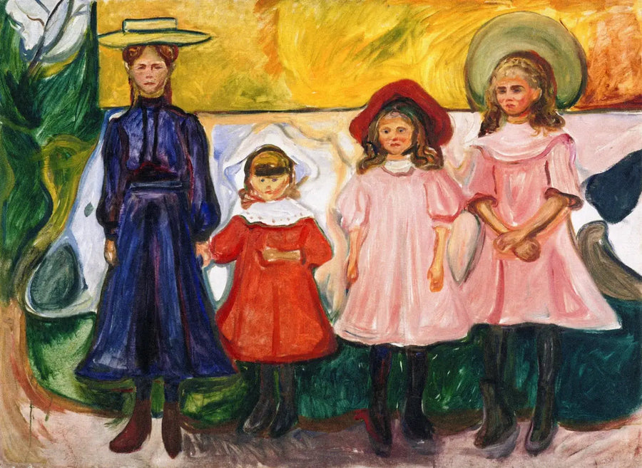 Neljä Tyttöä Åsgårdstrandissa - Edvard Munch