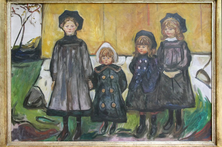 Neljä Tyttöä Åsgårdstrandissa - Edvard Munch