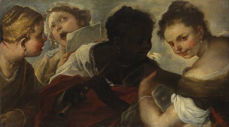 Neljä muusikkoa - Luca Giordano