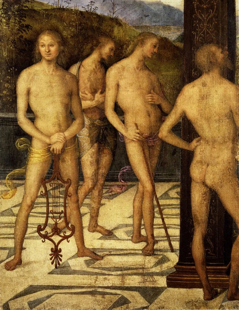 Neljä mieshahmoa - Pietro Perugino