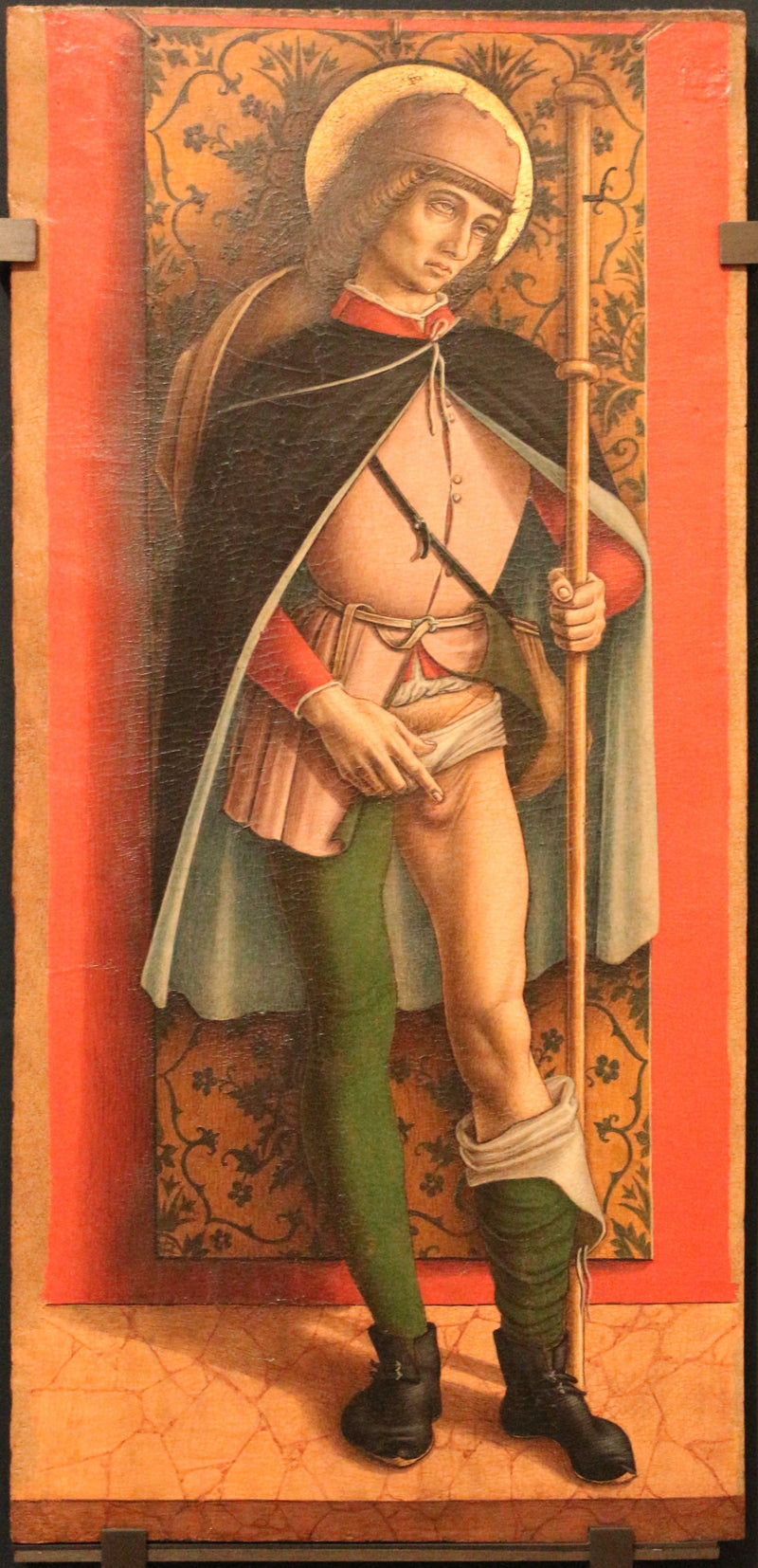 Neljä pyhää ja autuaaksi koettua: Pyhä Roch - Carlo Crivelli