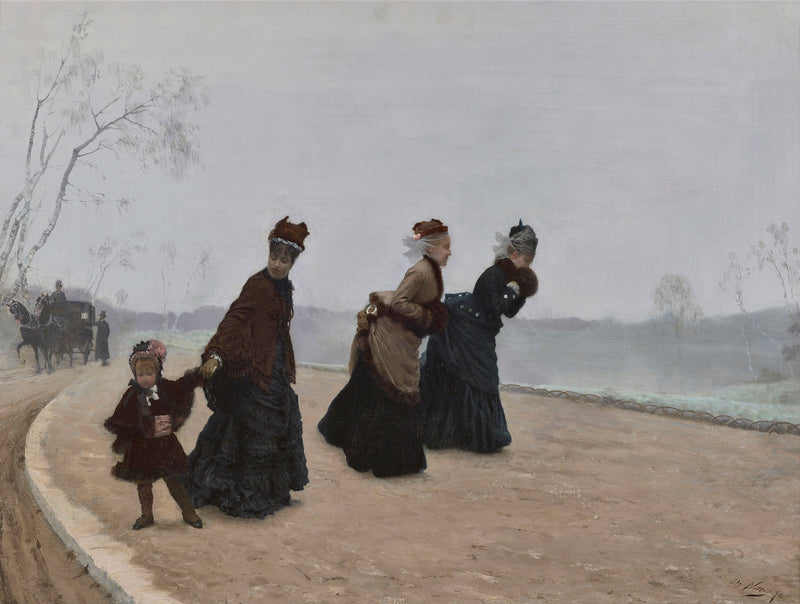 Mikä kylmyys! - Giuseppe De Nittis