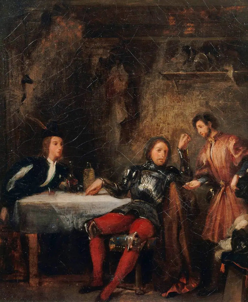 Quentin Durward ja arven saanut - Eugène Delacroix