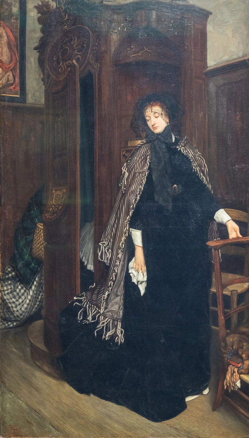 Lähteminen ripittäytymiskabinetista (kirkossa) - James Tissot