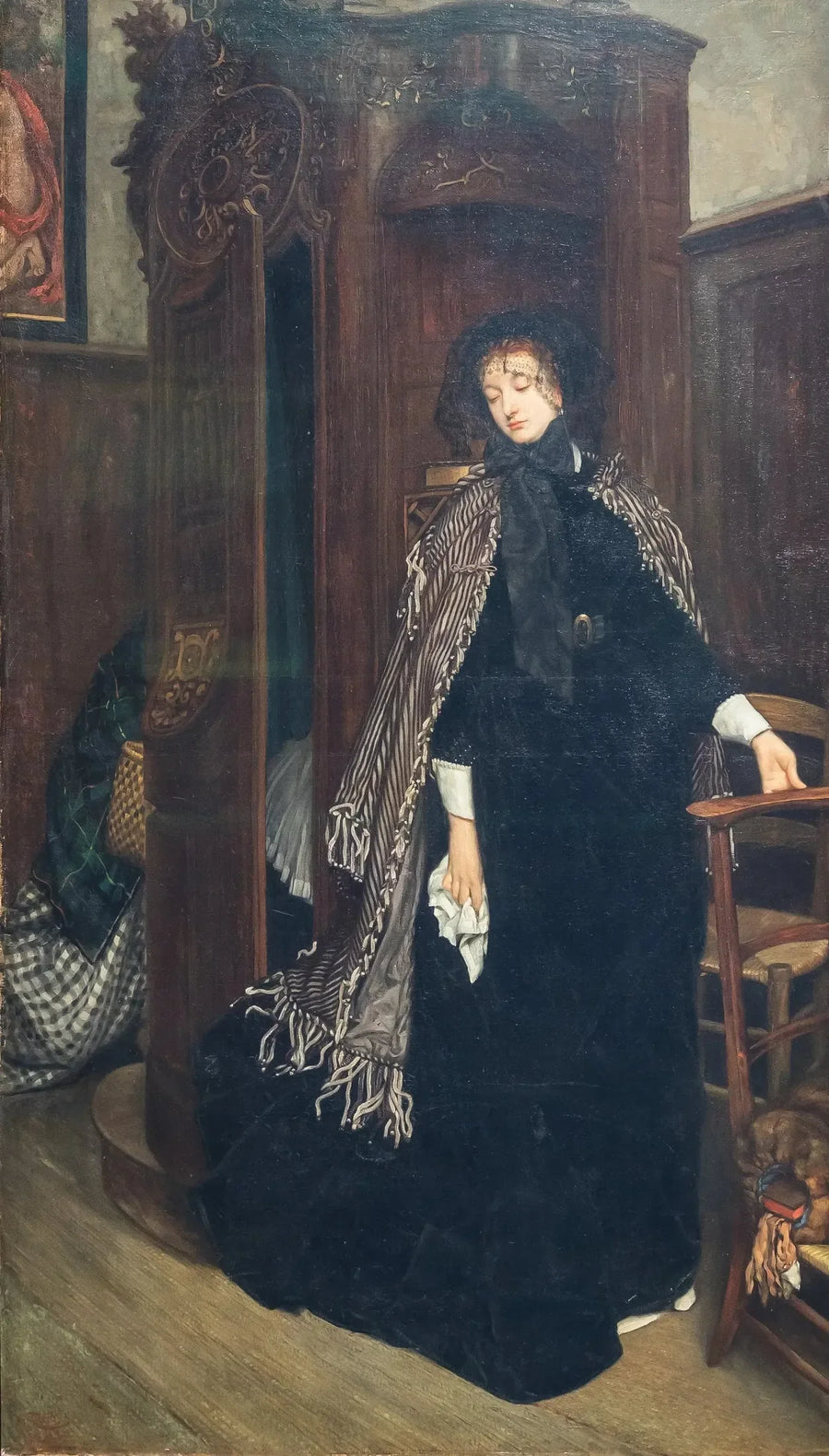 Lähteminen ripittäytymiskabinetista (kirkossa) - James Tissot