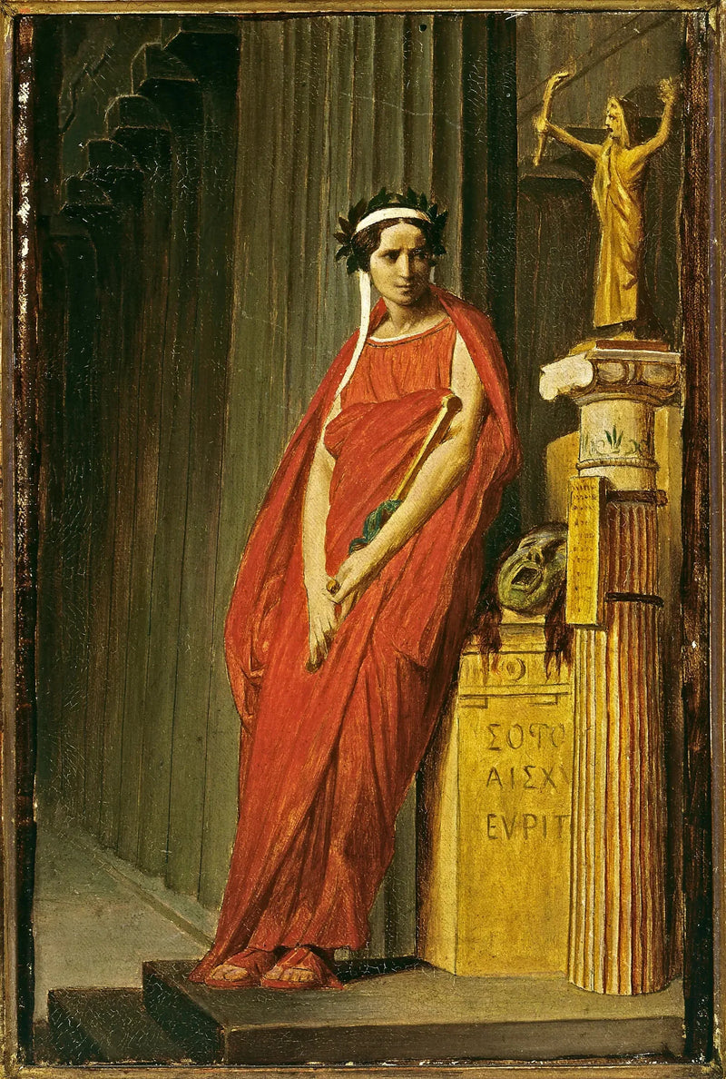 Rachel (1821-1858), traagisen puvun päällä - Jean-Léon Gérôme