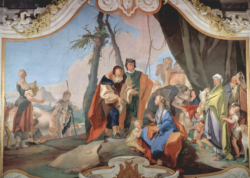 Rachel piilottaa jumalankuvia - Giovanni Battista Tiepolo