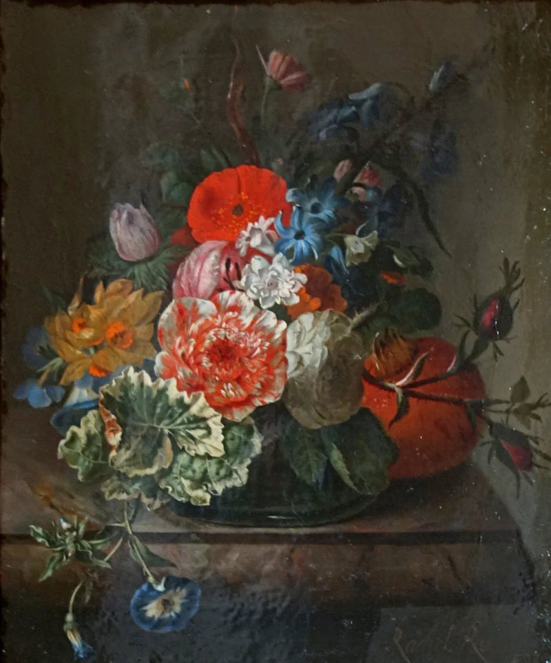 Fleurs et fruits sur une tablette — Lille - Rachel Ruysch