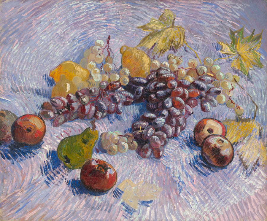 Omenat, päärynät, sitruuna ja viinirypäleet - Vincent van Gogh