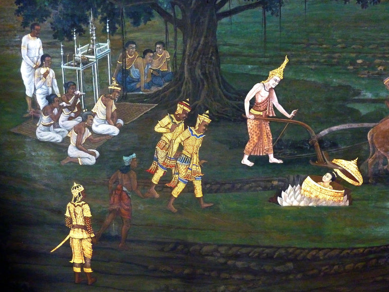 Ramakien, panneau 29 du cloître de Wat Phra Kaew - Ateliers royaux de Bangkok