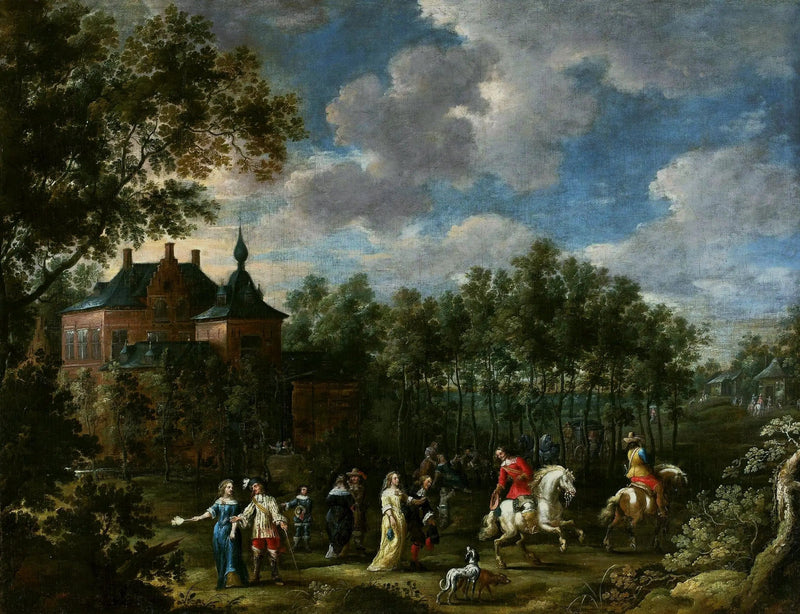 Kokoontuminen puistossa - David Teniers nuorempi