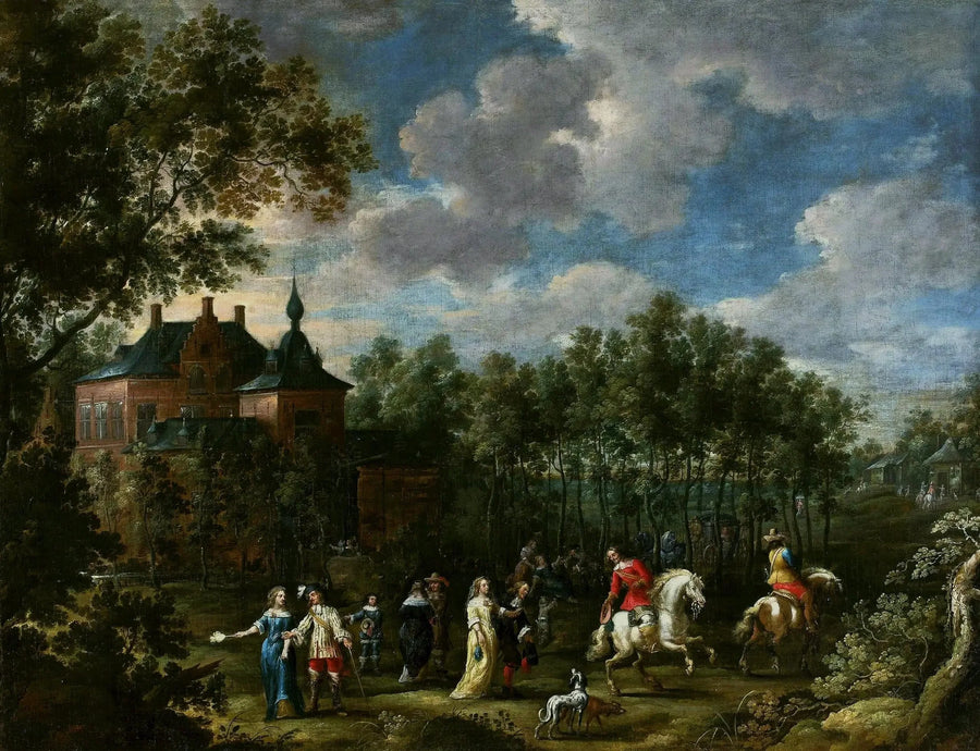 Kokoontuminen puistossa - David Teniers nuorempi