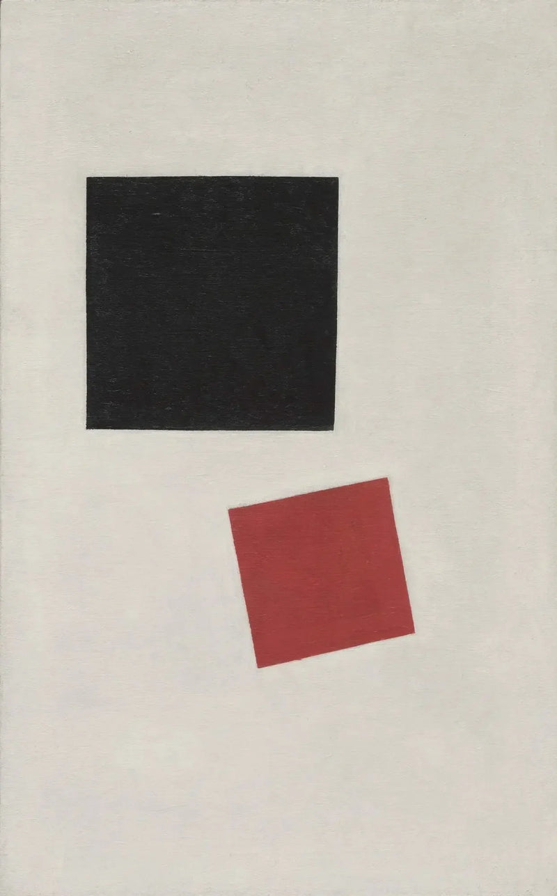 Maalaustaiteellinen realismi pojasta repun kanssa - VäriMassat neljännessä ulottuvuudessa - Kazimir Malevich