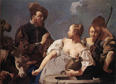 Rébecca au puits - Giovanni Battista Piazzetta - Alpha Reproduction