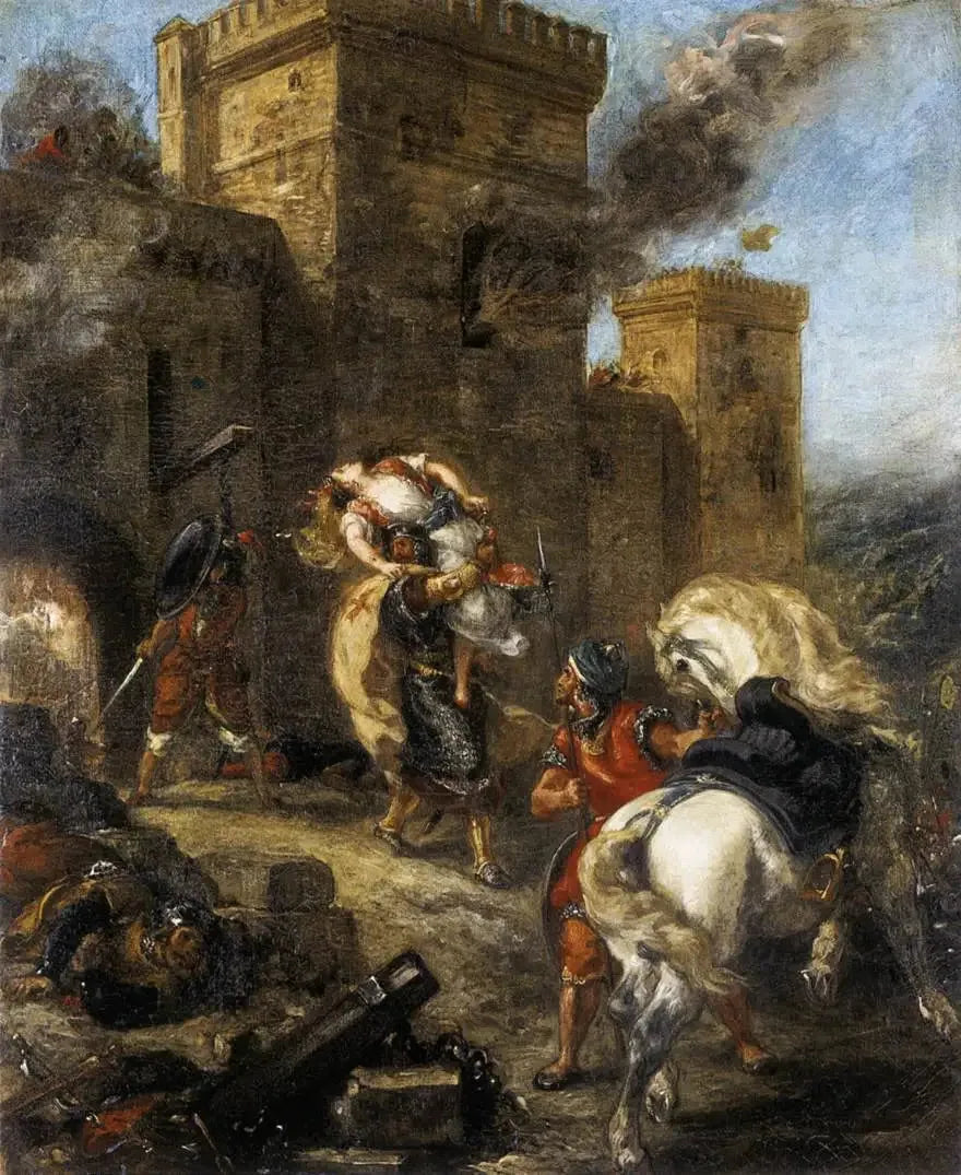 Rébecca temppeliherran viemänä - Eugène Delacroix
