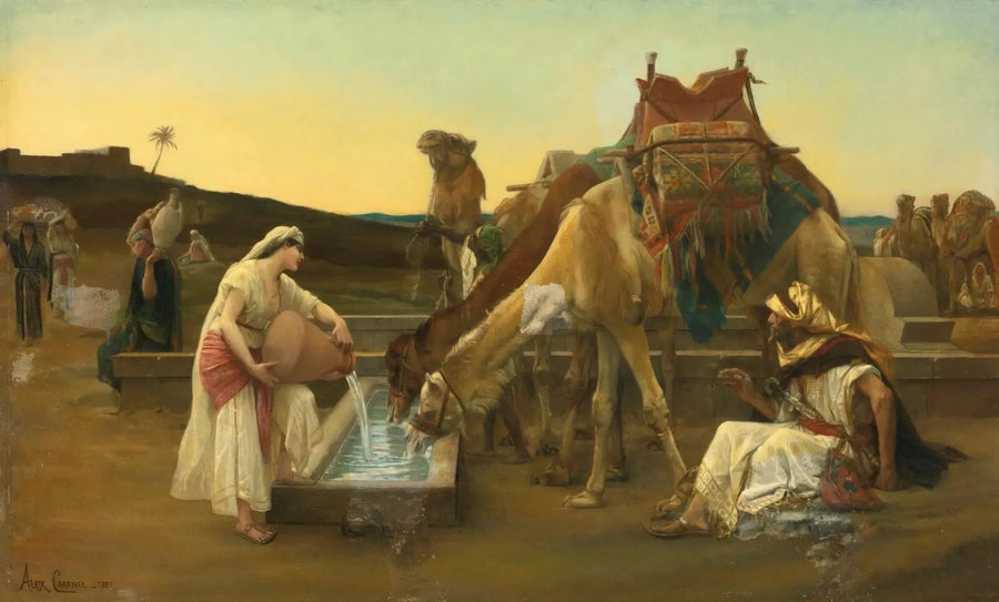 Rébecca ja Éliézer - Alexandre Cabanel