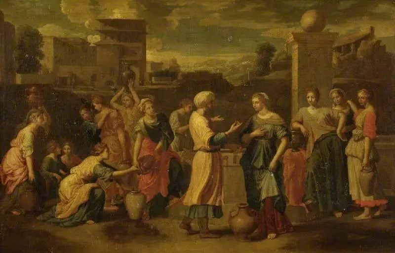 Rebecca ja Eliezer kaivolla - Nicolas Poussin