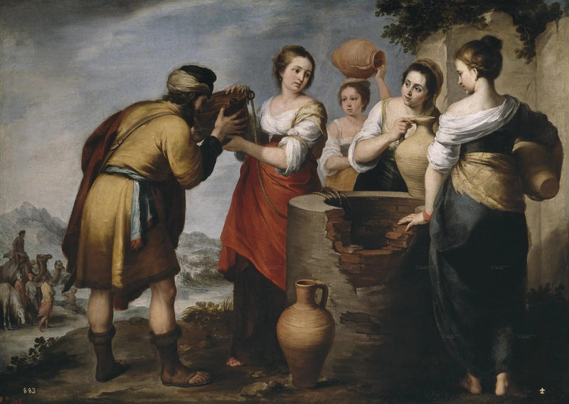 Rebecca ja Eliezer - Bartolomé Esteban Murillo
