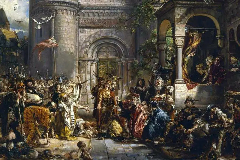 Juutalaisten vastaanotto 1096 jKr. - Jan Matejko
