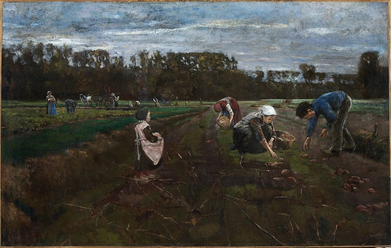 Perunan sadonkorjuu - Max Liebermann