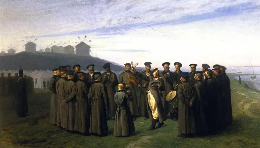 Virkistys venäläisessä leirissä - Jean-Léon Gérôme