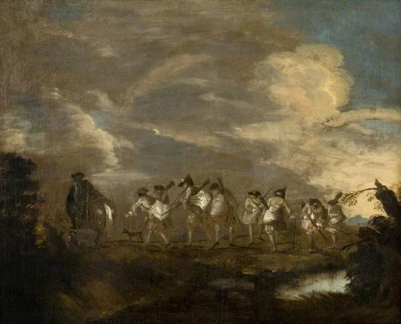 Rekrytoituvat, jotka liittyvät prikaatiin - Antoine Watteau