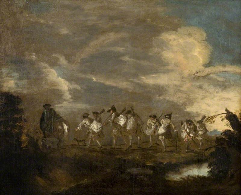 Rekrytoituvat, jotka liittyvät prikaatiin - Antoine Watteau