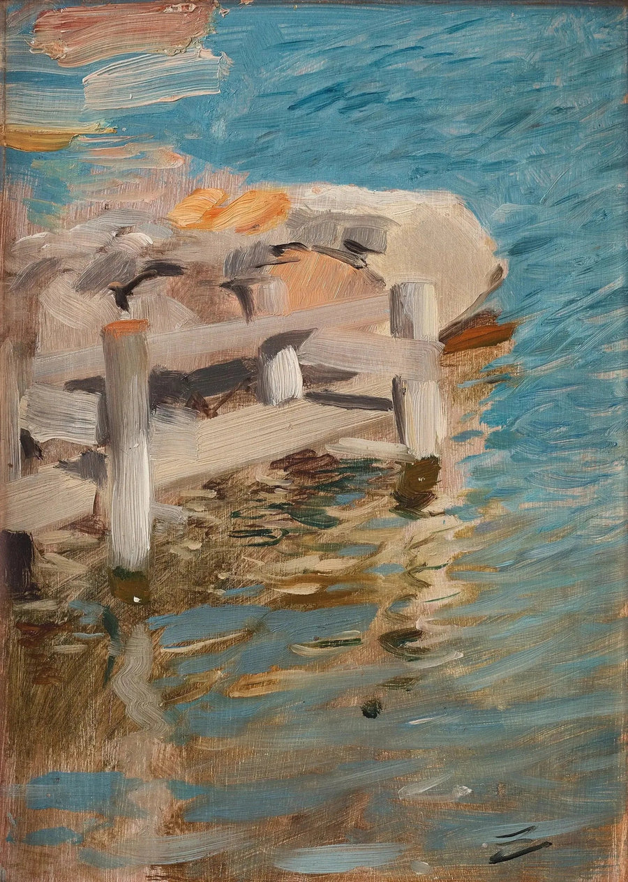 Veden heijastukset kivipäällystetyn arkkuun - Anders Zorn