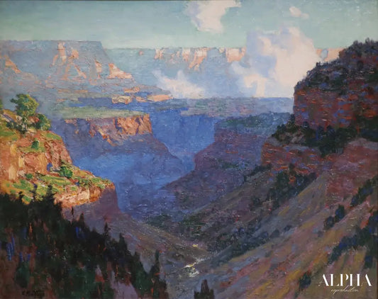 Looking Across the Grand Canyon - Edward Henry Potthast - Reproductions de tableaux et peintures haut de gamme