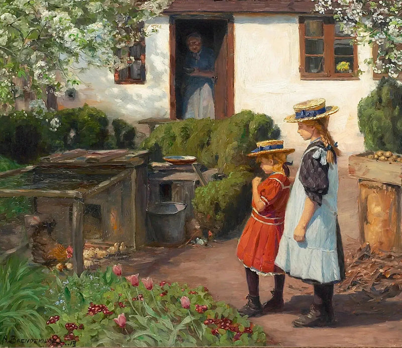 Katso tipuja. - H. A. Brendekilde